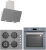 Silverline Gri Ankastre Set CS5629S01 + BO6502S02 + 3457 Soho 60