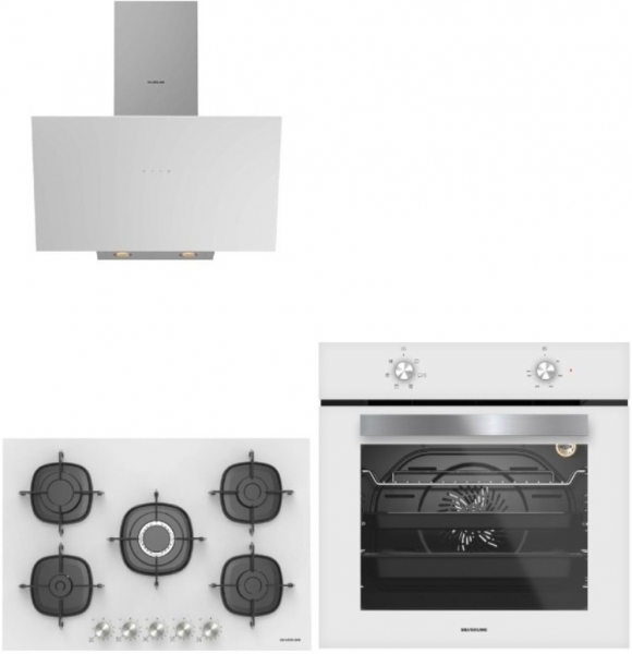 Silverline Beyaz Ankastre Set CS5622W01 + BO6501W01 + 3481