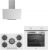 Silverline Beyaz Ankastre Set CS5622W01 + BO6501W01 + 3481
