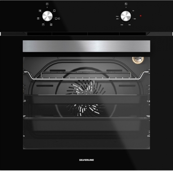 Silverline Siyah Ankastre Set CS5629B01 + BO6501B01 + 3481