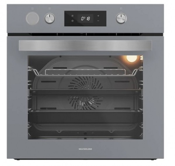 Silverline Gri Ankastre Set CS5700E6S01 + BO65P4S01 + 3481