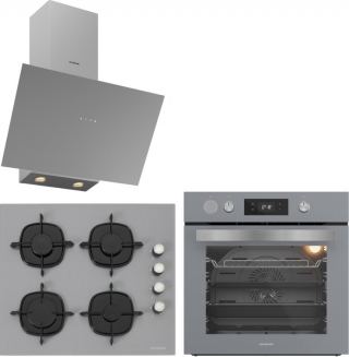 Silverline Gri Ankastre Set CS5700E6S01 + BO65P4S01 + 3481