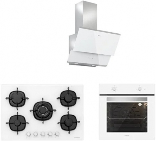 Silverline Beyaz Ankastre Set CS5365W01 + BO6501W01 + 3490 Oslo 60