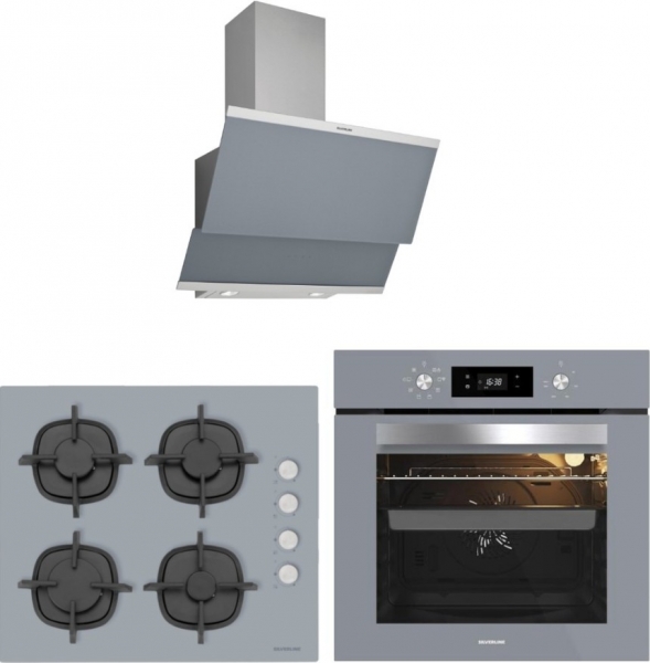 Silverline Gri Ankastre Set CS5343S01 + BO65E4S01 + 3420 Classy 60