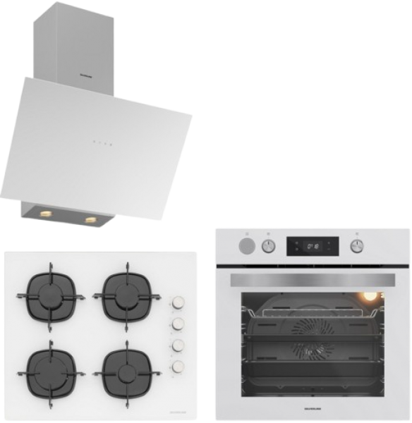 Silverline Beyaz Ankastre Set CS5700E6W01 + BO65P4W01 + 3481