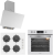 Silverline Beyaz Ankastre Set CS5700E6W01 + BO65P4W01 + 3481