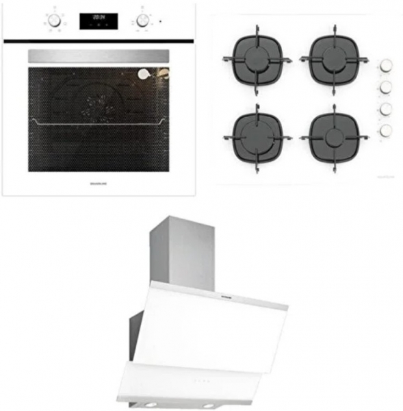 Silverline Beyaz Ankastre Set CS5335W01 + BO6502W02 + 3420 Classy 60