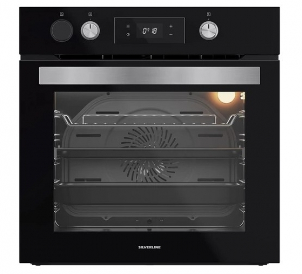 Silverline Siyah Ankastre Set CS5700E6B01 + BO65P4B01 + 3481