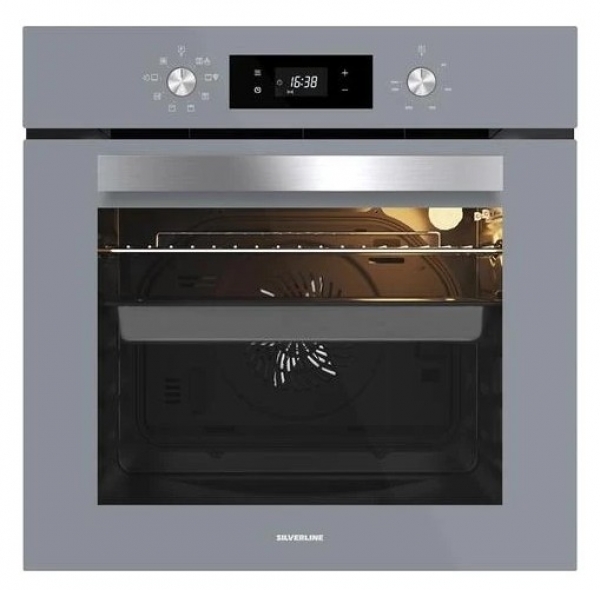 Silverline Gri Cam Ankastre Set CS5343S01 + BO65E4S01 + 3420 Classy 60