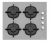 Silverline Gri Cam Ankastre Set CS5343S01 + BO65E4S01 + 3481