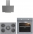 Silverlıne Gri Ankastre Set CS5622S01 + BO65E1S01 + 3481