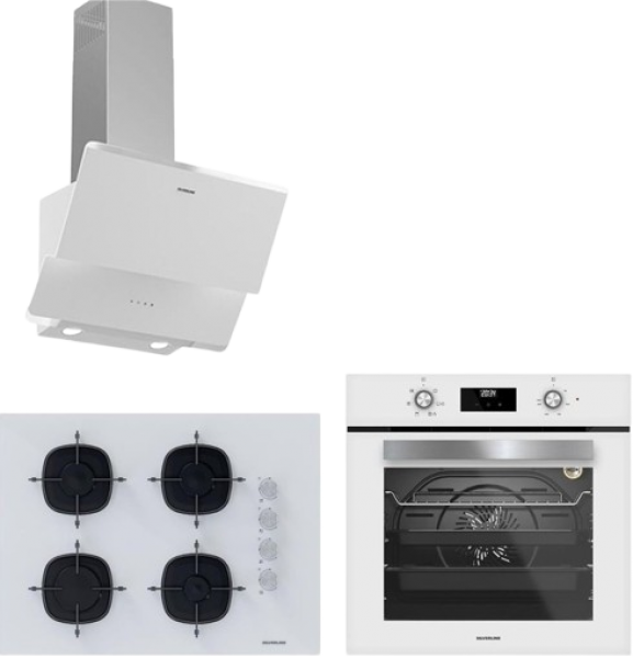 Silverline Beyaz Ankastre Set CS5665W01 + BO6502W02 + 3490 Oslo 60