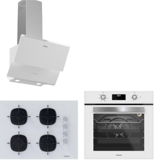 Silverline Beyaz Ankastre Set CS5665W01 + BO6502W02 + 3490 Oslo 60