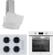 Silverline Beyaz Ankastre Set CS5665W01 + BO6502W02 + 3490 Oslo 60