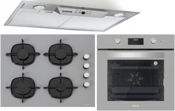 Silverline İnox Ankastre Set CS5700E6S01 + BO6502S02 + 1170 Astec