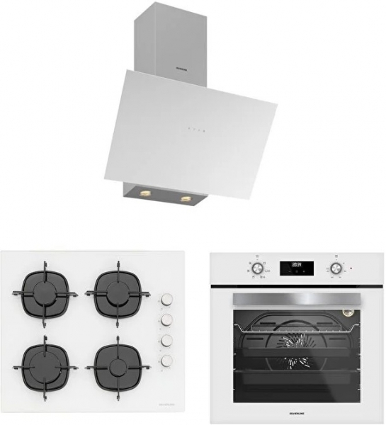 Silverline Beyaz Ankastre Set CS5700E6W01 + BO6502W02 + 3481