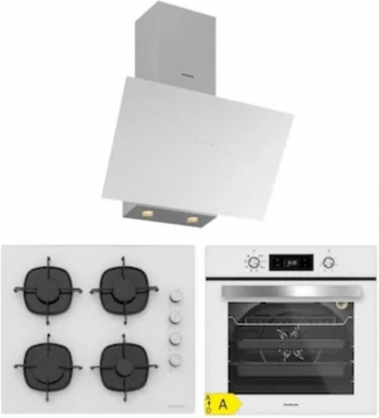 Silverline Beyaz Ankastre Set CS5335W01 + BO6504W01 + 3481