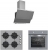 Silverline Gri Ankastre Set CS5335S02 + BO65E1S01 + 3420 Classy
