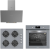 Silverline Gri Ankastre Set CS5349S01 + BO6502S02 + 3481