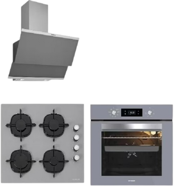 Silverline Gri Ankastre Set CS5335S01 + BO65E4S01 + 3420 Classy