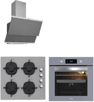 Silverline Gri Ankastre Set CS5335S01 + BO65E4S01 + 3420 Classy