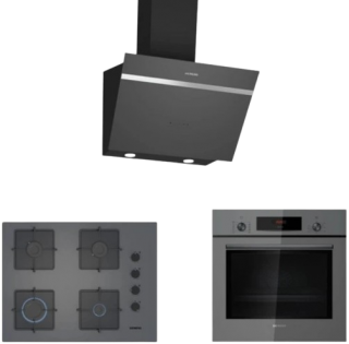 Siemens Siyah Ankastre Set EO7C8PP30O + HB012FBH1T + LC66KPJ70T