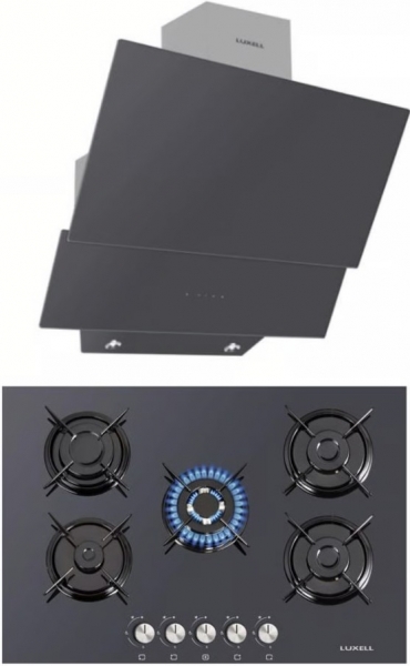 Luxell 2'Li Antrasit Ankastre Set LX-50 OAHDF + + DA6-835