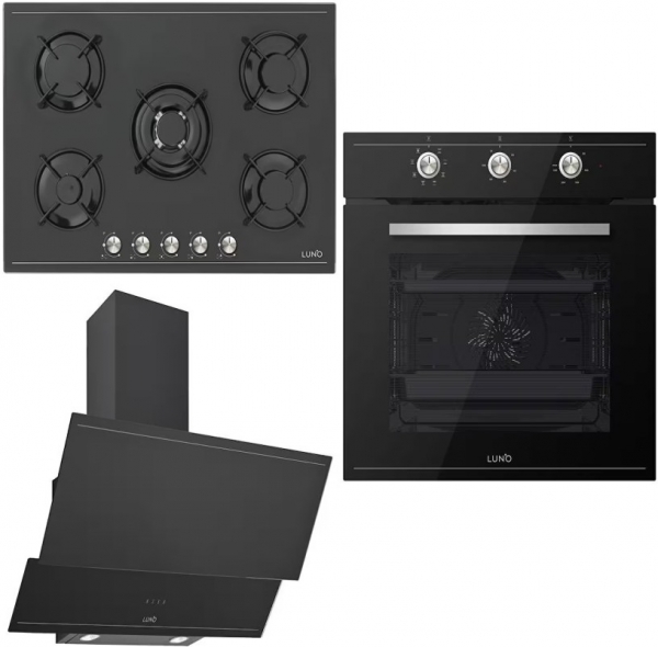 Luno Siyah Max Ankastre Set L365B01 + F504B01 + 3420.9.B01