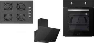 Luno Siyah Ankastre Set L638B01 + L501B04 + 3481.6.147.01