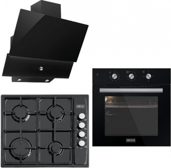 Kumtel Homtego Siyah Ankastre Set LX 410BF + A6-SF2 DT + DA6-830