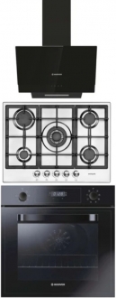 Hoover & Eminçelik Ankastre Set AH 2250 BW X70 DNG + 3051 BI