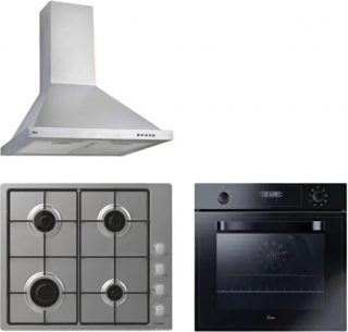 Hoover & Candy Miventa Ankastre Set CHW6LX + HOT3051BI + HCH6MXTK