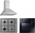 Hoover & Candy Miventa Ankastre Set CHW6LX + HOT3051BI + HCH6MXTK