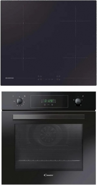 Hoover & Candy 2'li Siyah Ankastre Set HH64CCB + FCP405N