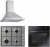 Hoover & Candy Serenta Ankastre Set CHW6LX + FCP405N