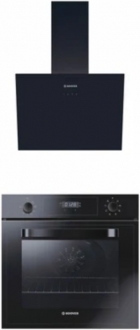 Hoover 2'li Siyah Ankastre Set  + HOT 3051 BI