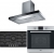 Franke Gri Ankastre Set FHNG 905 4G TC BK C + FSL 86 H XS + FCR 925 TC BK XS