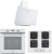 Franke Maris Beyaz Ankastre Set Fhns 604 4g Wh C + FMA 86 H WH + FPJ 615 V WH SS