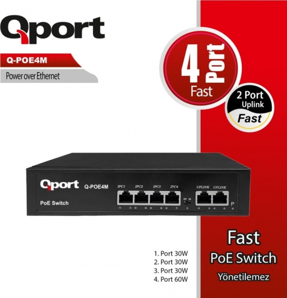 Qport Q-POE4M Switch