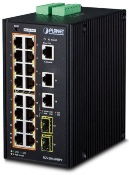 Planet PL-IGS-20160HPT Yönetilebilir Switch