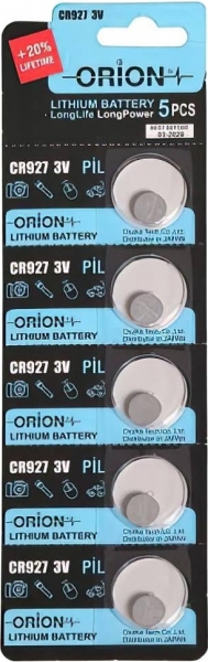 Orion CR927 5'li Düğme Pil