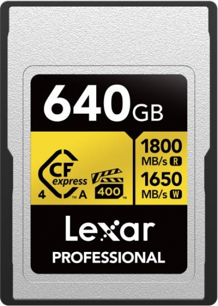 Lexar Professional Gold CFexpress 4.0 Type A SSD (640 GB)