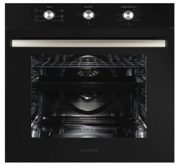 Alveus Siyah 2'li Ankastre Set Vitro 641 + MFA 614 M BL +
