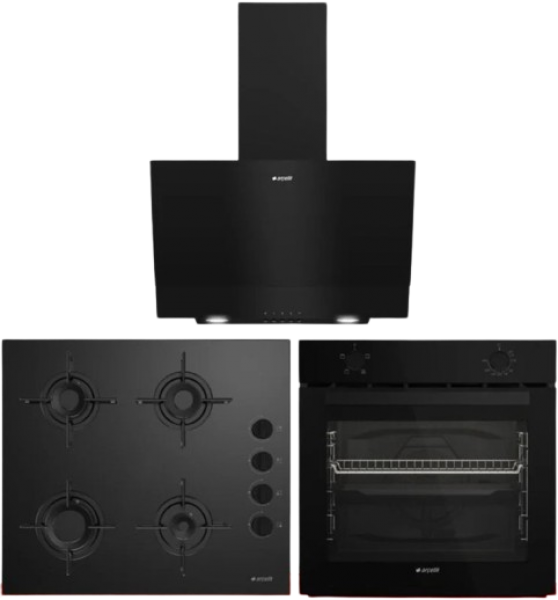 Arçelik Siyah Ankastre Set OCD T 601-1 ES + AFC 120 S + ADE 605 S