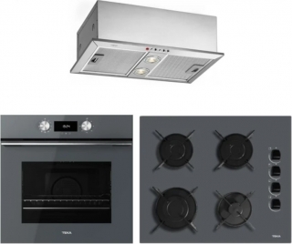 Teka Gri Set 5 Ankastre Set GBE 64002 KBC ST + HLB 8400 ST + GFH-55