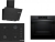 Bosch Siyah Set 588 Ankastre Set POP7C6P31O + HJG852YT0T + DWK67PJ60T