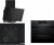 Bosch Siyah 3 Lü 490 Ankastre Set POP6C6P31O + HJG852YT0T + DWK63PJ60T