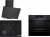 Bosch Siyah Set 528 Ankastre Set POH7C6P31O + HJG852YT0T + DWK64PJ60T