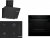 Bosch Siyah Set 582 Ankastre Set POP7C6P31O + HUA736EA0T + DWK67PJ60T
