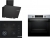Bosch Siyah Set 532 Ankastre Set POH7C6P31O + HUA717BR0T + DWK66PJ60T